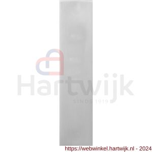 GPF Bouwbeslag RVS 1200.15 blind kortschild rechthoekig 169x46x8,5 mm geheel blind RVS geborsteld - H21005741 - afbeelding 1