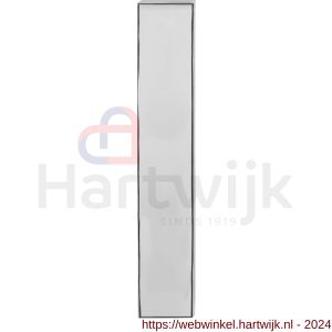 GPF Bouwbeslag RVS 1200.65L/R blind deurkruk gatdeel langschild rechthoekig 220x40x8 mm geheel blind links-rechtswijzend RVS gepolijst - H21004118 - afbeelding 1
