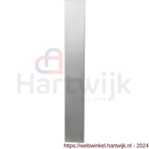 GPF Bouwbeslag RVS 1200.75L/R blind deurkruk gatdeel langschild XL rechthoekig 282x40x8,5 mm geheel blind links-rechtswijzend RVS geborsteld - H21007512 - afbeelding 1