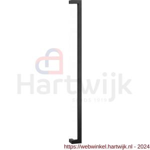 GPF Bouwbeslag ZwartWit 9701.61.1000 deurgreep GPF13 verkropt 22x22x1000/978 mm zwart met enkel- en dubbelzijdige bevestiging - H21011539 - afbeelding 1