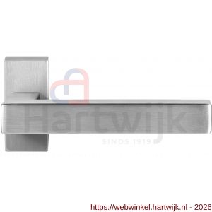 GPF Bouwbeslag RVS GPF1302.01R Zaki+ deurkruk gatdeel op rechthoekig rozet RVS 70x32x10 mm rechtswijzend RVS geborsteld - H21010027 - afbeelding 1