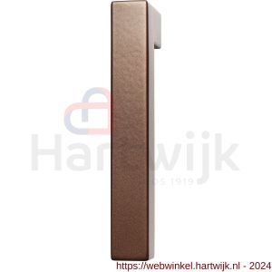 GPF Bouwbeslag Anastasius 1302KL/R Zaki+ raamkruk gatdeel links-rechtswijzend korte nek Bronze blend - H21012236 - afbeelding 1