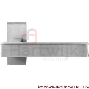 GPF Bouwbeslag RVS 1307.09-01 GPF1307.01 Toro+ deurkruk op rechthoekige rozet RVS 70x32x10 mm RVS geborsteld - H21009236 - afbeelding 1