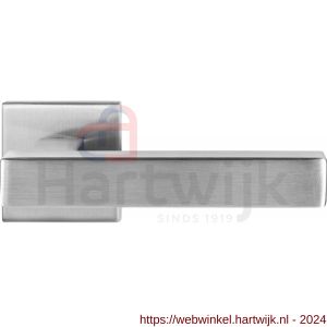 GPF Bouwbeslag RVS 1307.09-02 GPF1307.02 Toro+ deurkruk op vierkant rozet RVS 50x50x8 mm RVS geborsteld - H21009237 - afbeelding 1