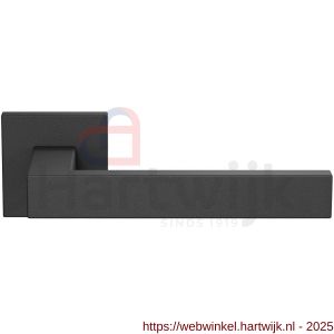 GPF Bouwbeslag ZwartWit GPF1308.61-02 Zika deurkruk op vierkant rozet 50x50x8 mm zwart - H21014454 - afbeelding 1