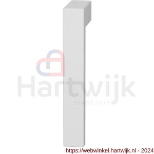 GPF Bouwbeslag ZwartWit 1308.62KL/R Zika raamkruk gatdeel zonder rozet links-rechtswijzend korte nek wit - H21016554 - afbeelding 1