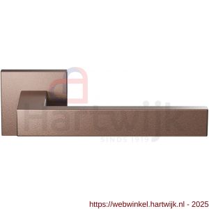 GPF Bouwbeslag Anastasius GPF1308.A2-02 Zika deurkruk op vierkant rozet 50x50x8 mm Bronze blend - H21014457 - afbeelding 1