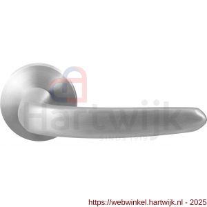 GPF Bouwbeslag RVS GPF1310.09-00 Taka deurkruk op rond rozet RVS 50x8 mm RVS geborsteld - H21009238 - afbeelding 1