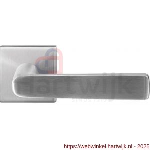 GPF Bouwbeslag RVS GPF1325.09-02 Kume deurkruk op vierkant rozet 50x50x8 mm RVS geborsteld - H21009242 - afbeelding 1