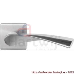 GPF Bouwbeslag RVS GPF1340.09-02 Kino deurkruk op vierkant rozet RVS 50x50x8 mm RVS geborsteld - H21009245 - afbeelding 1