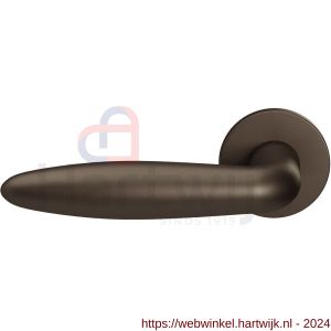 GPF Bouwbeslag Entree 135VRA1L Sigaar model deurkruk op rozet 53x6 mm linkswijzend Dark blend - H21017054 - afbeelding 1