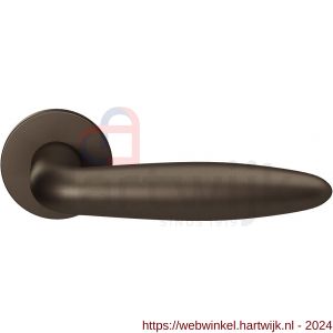 GPF Bouwbeslag Entree 135VRA1R Sigaar model deurkruk op rozet 53x6 mm rechtswijzend Dark blend - H21017058 - afbeelding 1