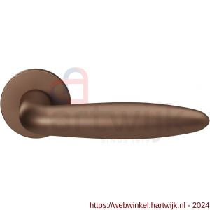 GPF Bouwbeslag Entree 135VRA2R Sigaar model deurkruk op rozet 53x6 mm rechtswijzend Bronze blend - H21017059 - afbeelding 1