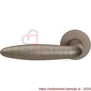 GPF Bouwbeslag Entree 135VRA3L Sigaar model deurkruk op rozet 53x6 mm linkswijzend Mocca blend - H21017056 - afbeelding 1