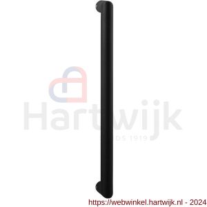 GPF Bouwbeslag ZwartWit 8686.61 deurgreep GPF19 16x144/128 mm zwart met enkel- en dubbelzijdige bevestiging - H21008554 - afbeelding 1