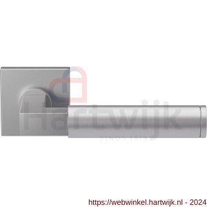 GPF Bouwbeslag RVS 2082.09-02 GPF2082.02 Kuri deurkruk op vierkant rozet 50x50x8 mm RVS geborsteld - H21009254 - afbeelding 1