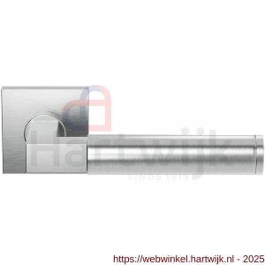 GPF Bouwbeslag RVS GPF2082.09-02 Kuri deurkruk op vierkant rozet 50x50x8 mm RVS geborsteld - H21009254 - afbeelding 1