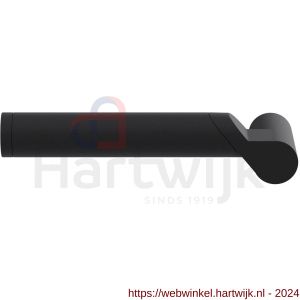 GPF Bouwbeslag ZwartWit 3025.61L Horo deurkruk gatdeel linkswijzend zwart - H21017086 - afbeelding 1