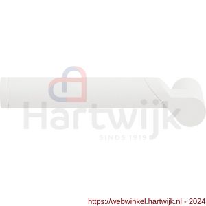 GPF Bouwbeslag ZwartWit 3025.62L Horo deurkruk gatdeel linkswijzend wit - H21017092 - afbeelding 1