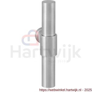 GPF Bouwbeslag RVS GPF3046L/R Hipi Deux kruiskruk gatdeel 103 mm links-rechtswijzend RVS geborsteld - H21008034 - afbeelding 1