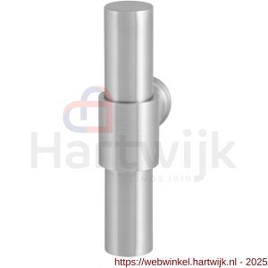 GPF Bouwbeslag RVS GPF3047L/R Hipi Deux+ kruiskruk gatdeel 105,5 mm links-rechtswijzend RVS geborsteld - H21008035 - afbeelding 1