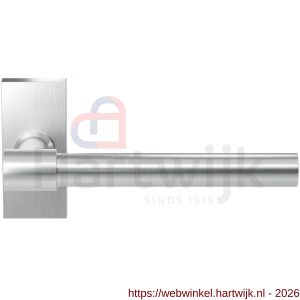 GPF Bouwbeslag RVS GPF3051.09-01 Hipi Deux deurkruk op rechthoekig rozet 70x32x10 mm RVS geborsteld - H21009272 - afbeelding 1