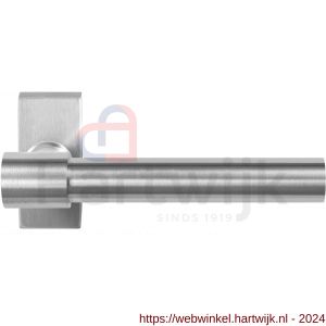 GPF Bouwbeslag RVS 3052.09-01 GPF3052.01 Hipi Deux+ deurkruk op rechthoekige rozet RVS 70x32x10 mm RVS geborsteld - H21009276 - afbeelding 1