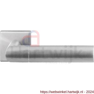 GPF Bouwbeslag RVS 3140.09-02 GPF3140.02 Nana deurkruk op vierkant rozet RVS 50x50x8 mm RVS geborsteld - H21009289 - afbeelding 1