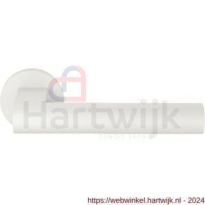 GPF Bouwbeslag ZwartWit 3145.62-00 Umu deurkruk op rond rozet 50x8 mm wit - H21017107 - afbeelding 1