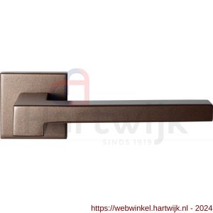 GPF Bouwbeslag Anastasius 3160.A2-02 Raa deurkruk op vierkant rozet Bronze blend - H21010676 - afbeelding 1