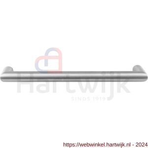 GPF Bouwbeslag RVS 5093.09 meubelgreep Haaks 12x204/192 mm RVS geborsteld - H21005608 - afbeelding 1