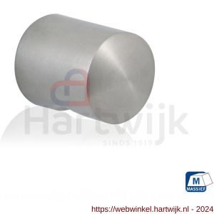 GPF Bouwbeslag RVS 5515.25 meubelknop rond 25 mm hoogte 30 mm RVS geborsteld - H21005370 - afbeelding 1