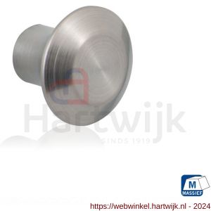 GPF Bouwbeslag RVS 5520.25 meubelknop rond 25 mm hoogte 20 mm RVS geborsteld - H21005374 - afbeelding 1