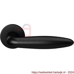 GPF Bouwbeslag Entree 620VZ Sigaar model deurkruk op rozet 53x6 mm zwart egaal - H21009299 - afbeelding 1