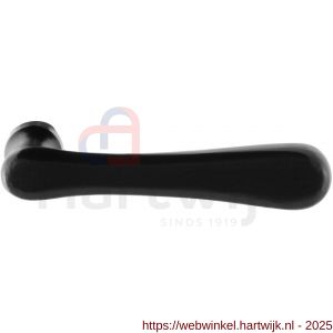 GPF Bouwbeslag Smeedijzer GPF6240.64L/R Paju deurkruk gatdeel voor buiten coating smeedijzer links-rechtswijzend zwart - H21016563 - afbeelding 1