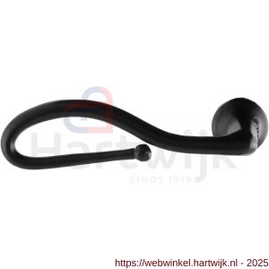 GPF Bouwbeslag Smeedijzer GPF6260L Lumi deurkruk gatdeel linkswijzend smeedijzer zwart - H21002878 - afbeelding 1
