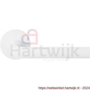 GPF Bouwbeslag Entree 802VW L-model 19 mm deurkruk op rozet wit - H21009308 - afbeelding 1