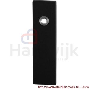 GPF Bouwbeslag ZwartWit 8100.15L PC55 deurkruk gatdeel linkswijzend kortschild rechthoekig 169x46x8,5 mm PC55 zwart - H21006446 - afbeelding 1