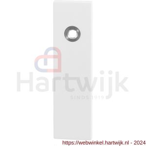 GPF Bouwbeslag ZwartWit 8100.55L BB56 deurkruk gatdeel linkswijzend kortschild rechthoekig 169x46x8,5 mm BB56 wit - H21006477 - afbeelding 1