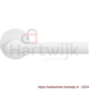 GPF Bouwbeslag Entree 812VW L-haaks model 19 mm deurkruk op rozet wit - H21009310 - afbeelding 1