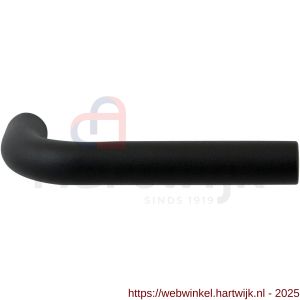 GPF Bouwbeslag ZwartWit GPF8200 Aka L-model 19 mm deurkruk zwart - H21002448 - afbeelding 1