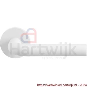 GPF Bouwbeslag ZwartWit 8202.62-00 Aka deurkruk op rond rozet 50x8 mm wit - H21013934 - afbeelding 1