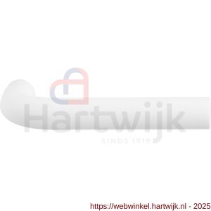 GPF Bouwbeslag ZwartWit GPF8202 Aka L-model 19 mm deurkruk wit - H21002449 - afbeelding 1