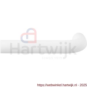 GPF Bouwbeslag ZwartWit GPF8202L/R Aka L-model 19 mm deurkruk gatdeel links-rechtswijzend wit - H21002590 - afbeelding 1