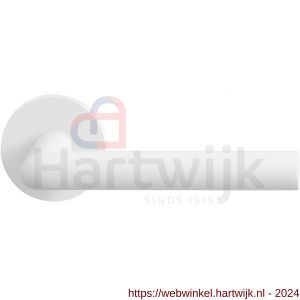 GPF Bouwbeslag ZwartWit 8212.62-00 Toi deurkruk op rond rozet 50x8 mm wit - H21013936 - afbeelding 1