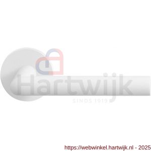 GPF Bouwbeslag ZwartWit GPF8212.62-00 Toi deurkruk op rond rozet 50x8 mm wit - H21013936 - afbeelding 1