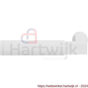 GPF Bouwbeslag ZwartWit 8214L/R Kuri deurkruk gatdeel links-rechtswijzend wit - H21008241 - afbeelding 1