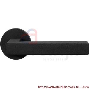 GPF Bouwbeslag ZwartWit 8216.61-00 Zaki+ deurkruk op rond rozet 50x8 mm zwart - H21009330 - afbeelding 1