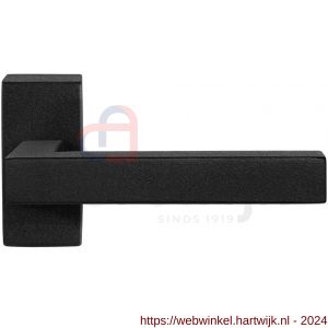GPF Bouwbeslag ZwartWit 8216.61-01 Zaki+ deurkruk op rechthoekige rozet 70x32x10 mm zwart - H21009331 - afbeelding 1