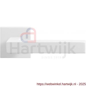 GPF Bouwbeslag ZwartWit GPF8218.62-02 Zaki+ deurkruk op vierkant rozet 50x50x8 mm wit - H21013960 - afbeelding 1